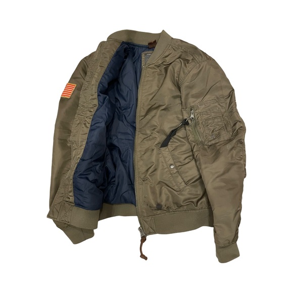 Navy green bomber jacket - Picture 1 of 2